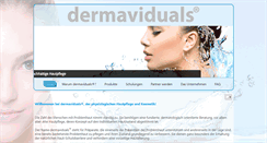 Desktop Screenshot of dermaviduals.ch